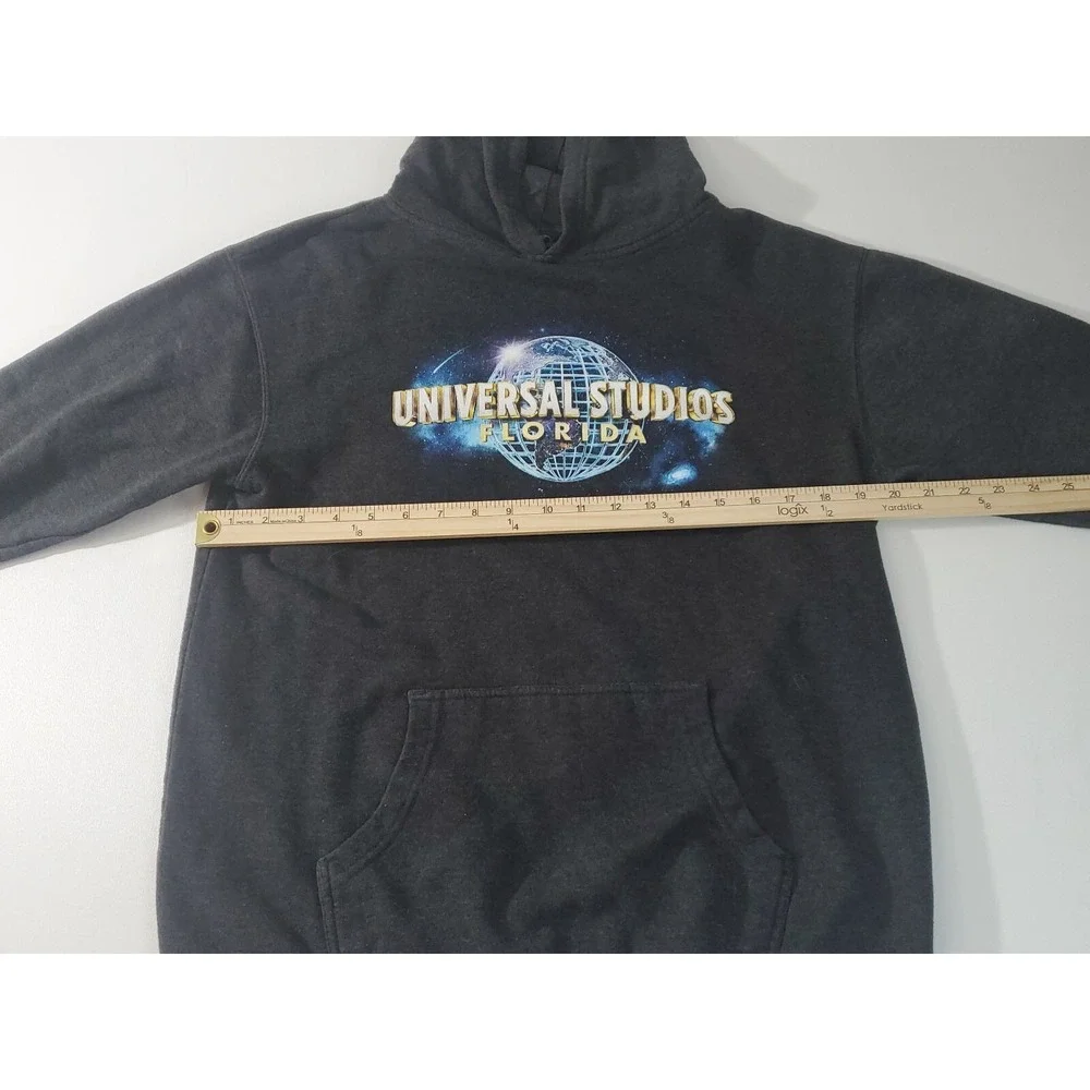 Universal‎ Studios Vintage Youth Unisex Long Sleeve Hoodie, Grey, XL